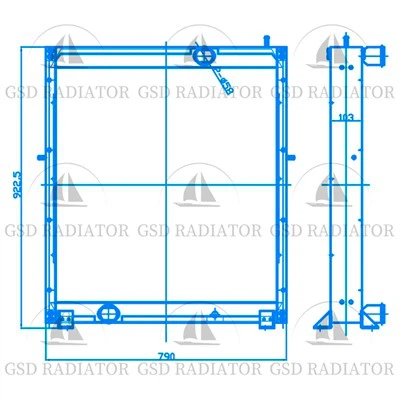 Changjiang 35 Ton Crane Road Roller Radiator Høj kvalitet